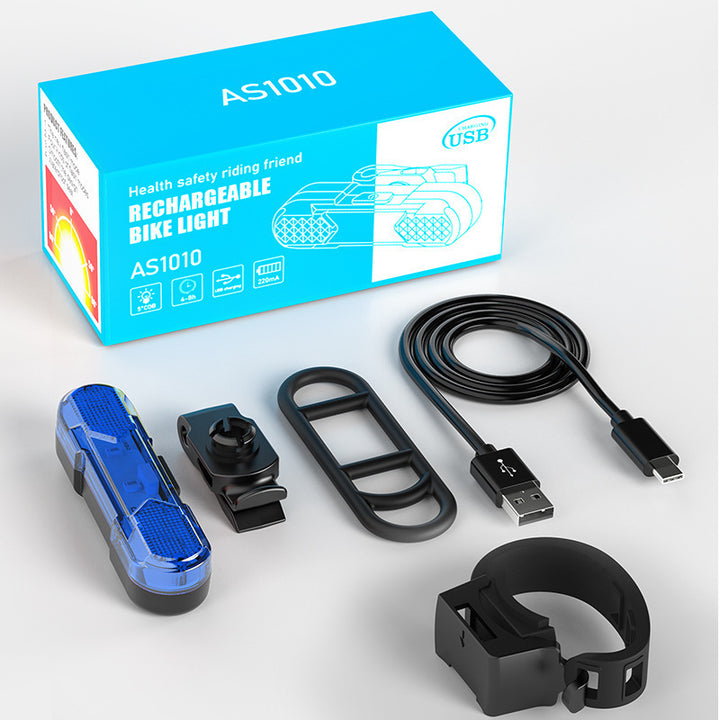 Bicycle rear light USB rechargeable, 360° rotatable