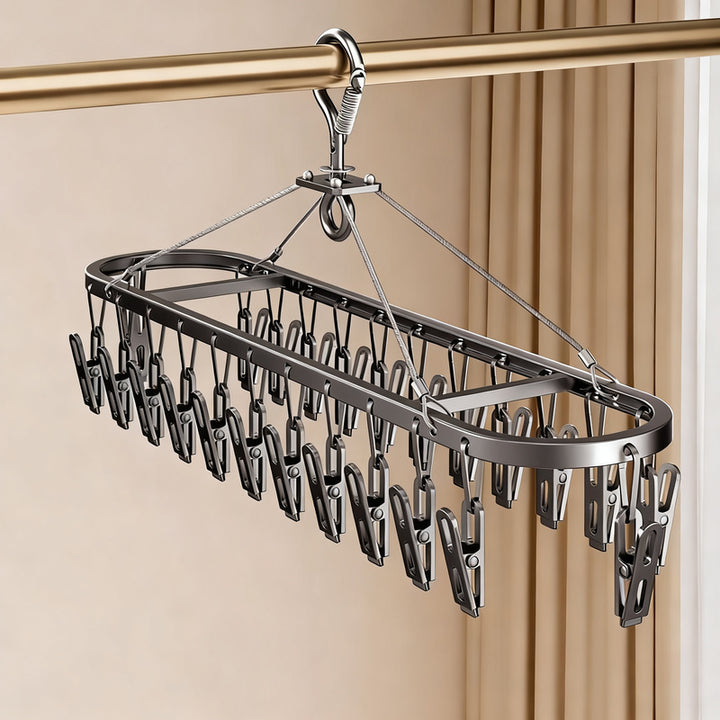 Sock dryer with aluminum frame