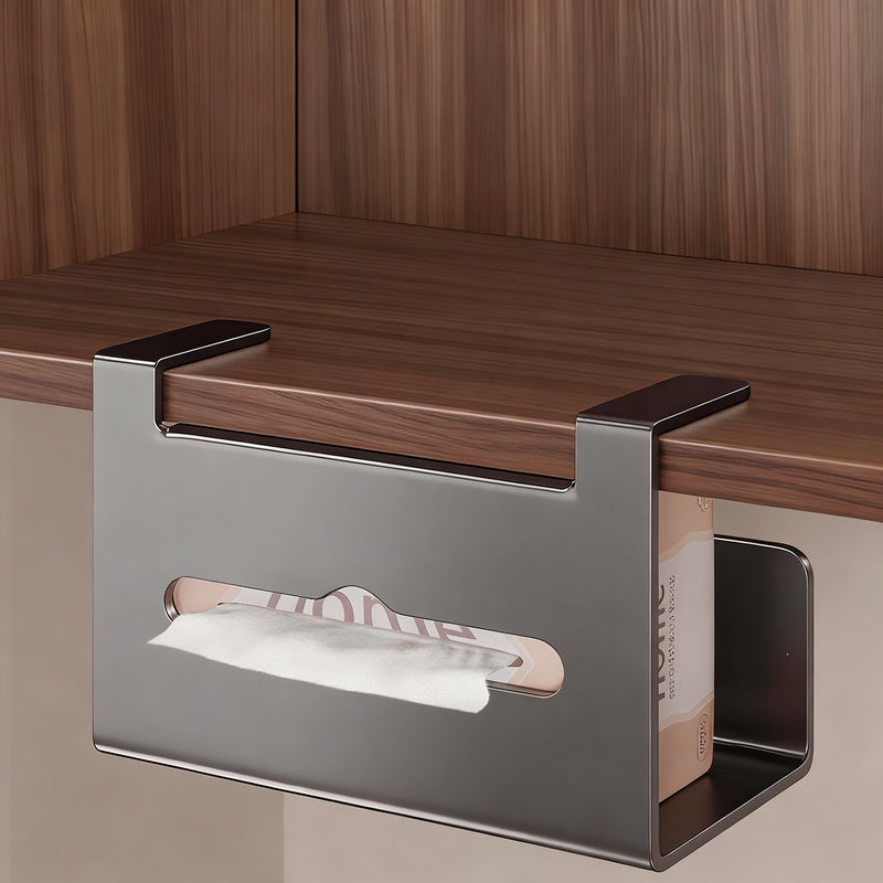 Kitchen roll holder, wall-mounted, without drilling
