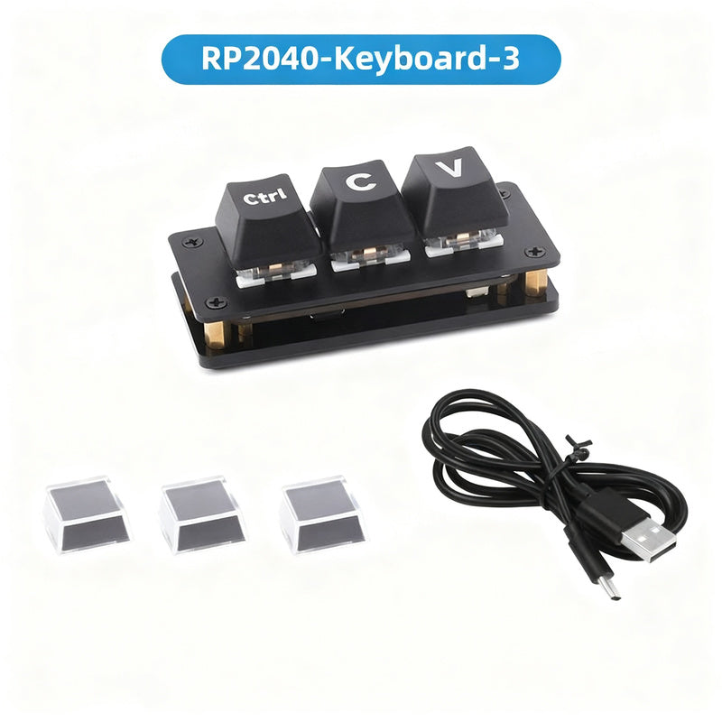 Programmable Mini Keyboard, 3 Keys