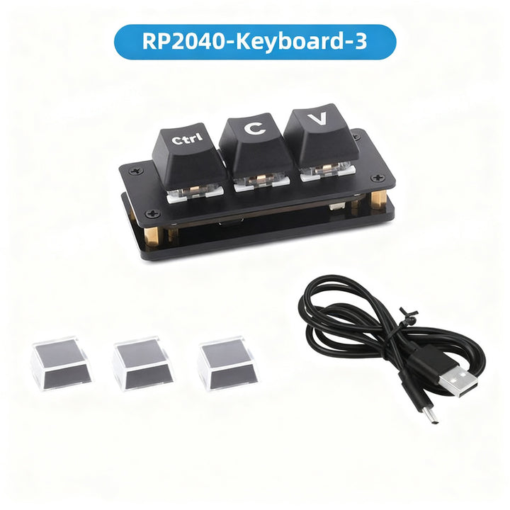 Programmable Mini Keyboard, 3 Keys