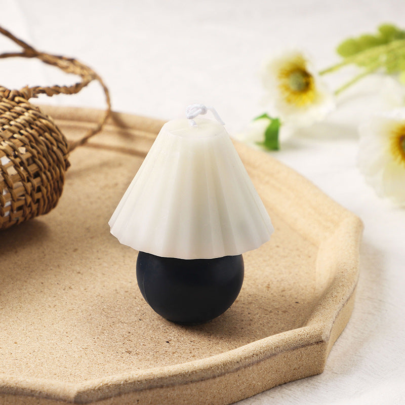 Handcrafted scented candle made of soy wax, fruit shape