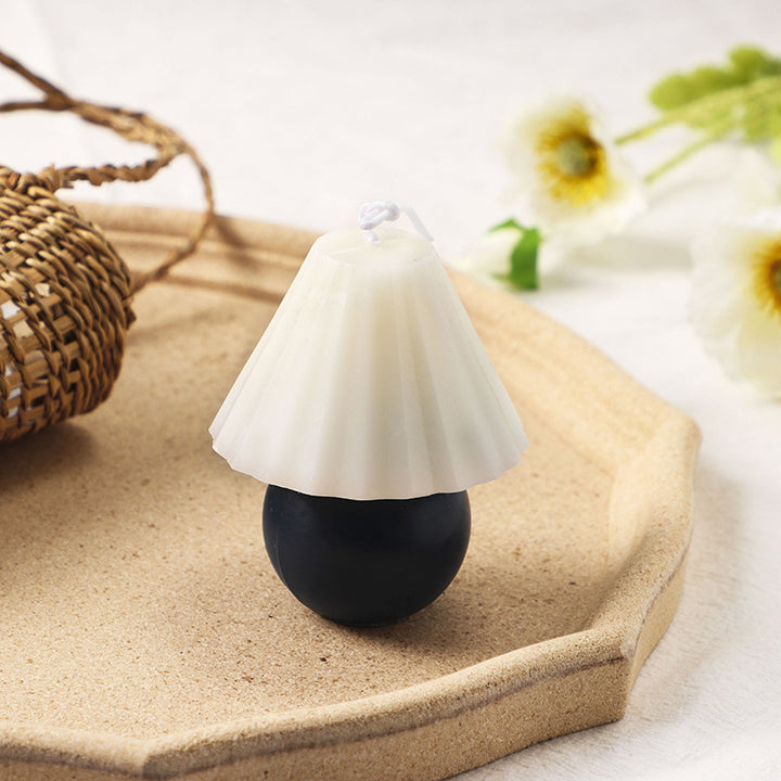 Handcrafted scented candle made of soy wax, fruit shape
