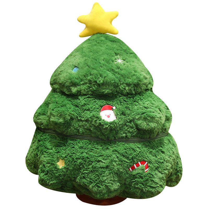 Christmas plush toys, deer and Santa Claus
