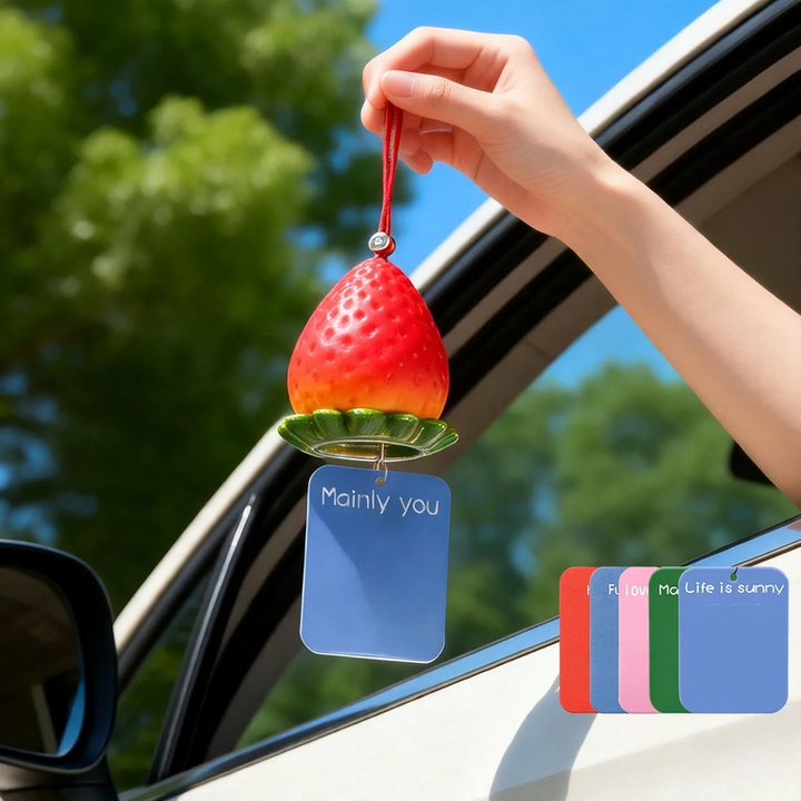 Car trailer with strawberry fragrance