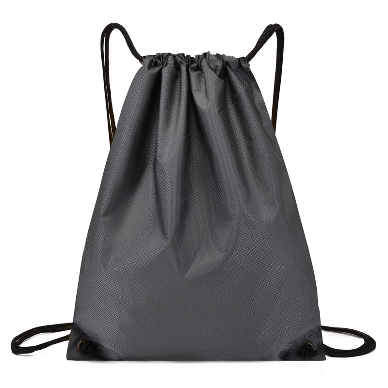 Sporty backpack with drawstring, 20–35 L, oxford fabric