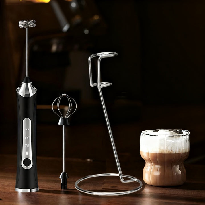 Electric milk frother, USB-C, multiple functions