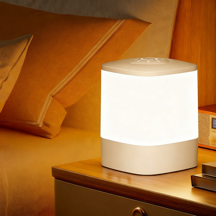 Nightstand lamp with clock and touch control