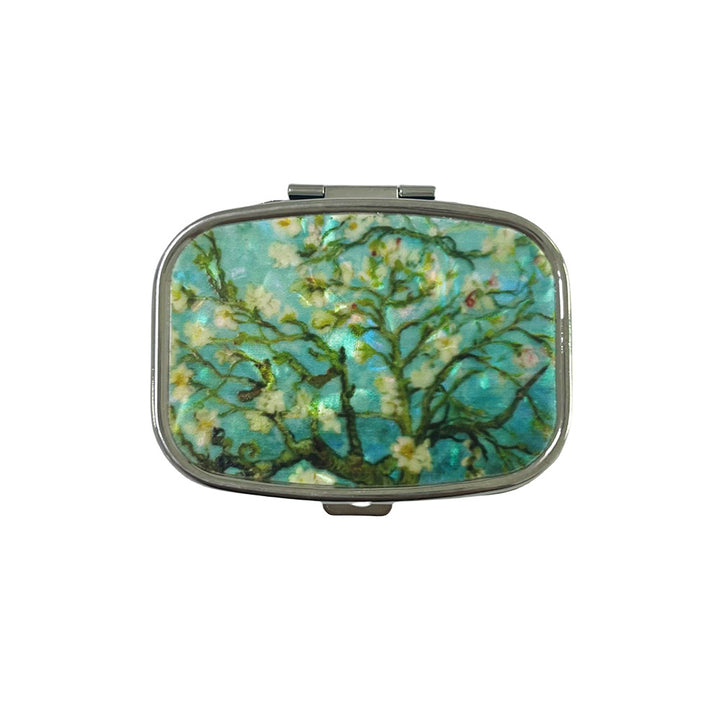 Pill organizer with compartments, portable