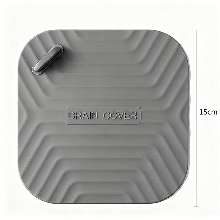 Silicone floor drain cover against odor backflow