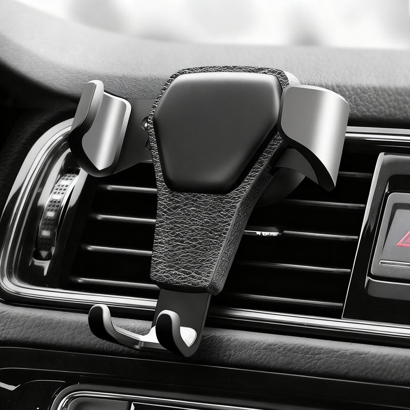 Car phone holder for the ventilation
