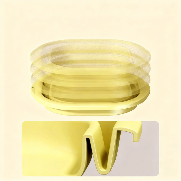 Folding plastic wash basin, portable