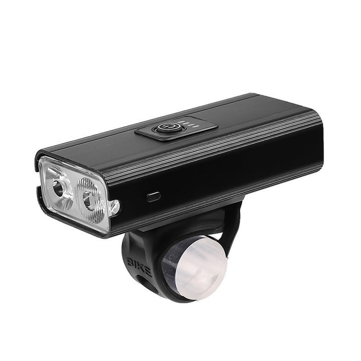 Bicycle lighting set with aluminum front light