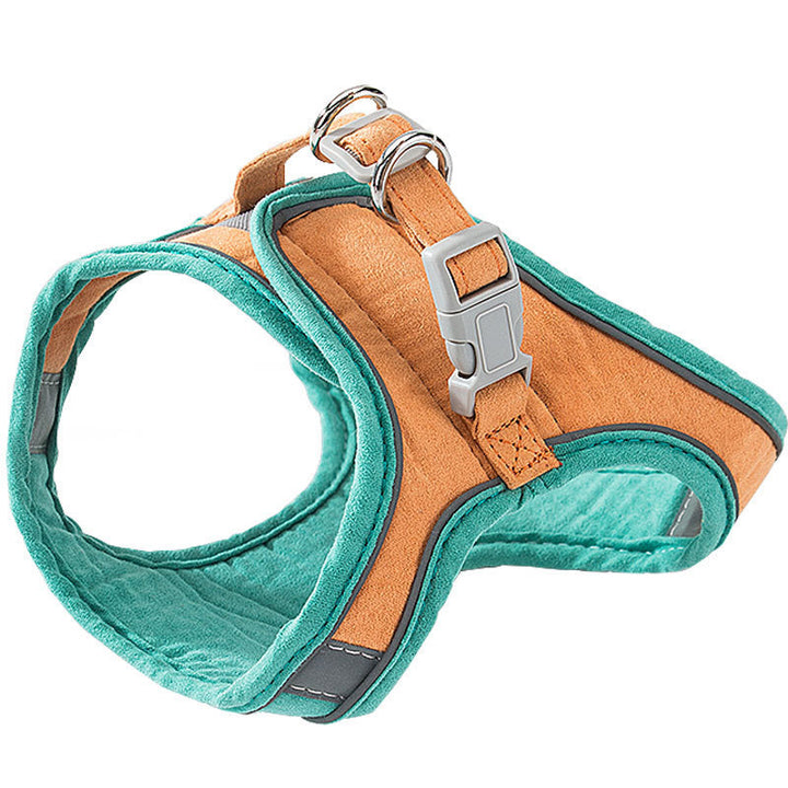 Reflective harness with leash for cats and small dogs