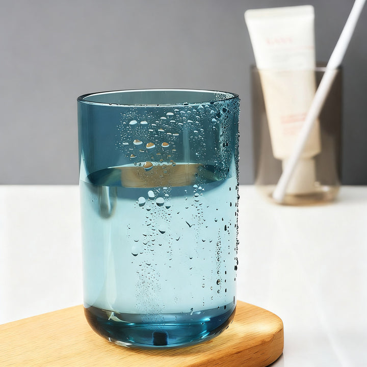 Toothbrush cup made of plastic