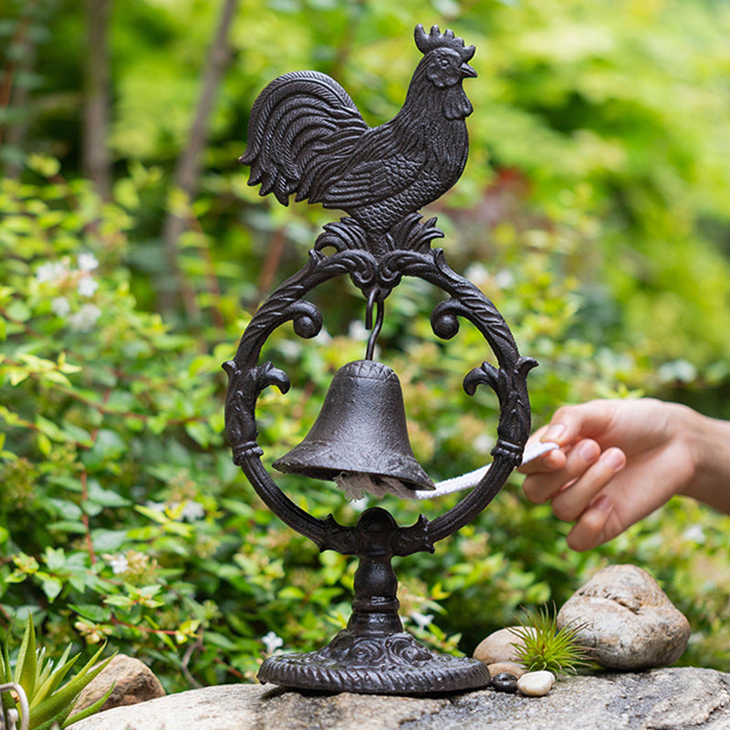 Cast Iron Table Bell, Rooster Design