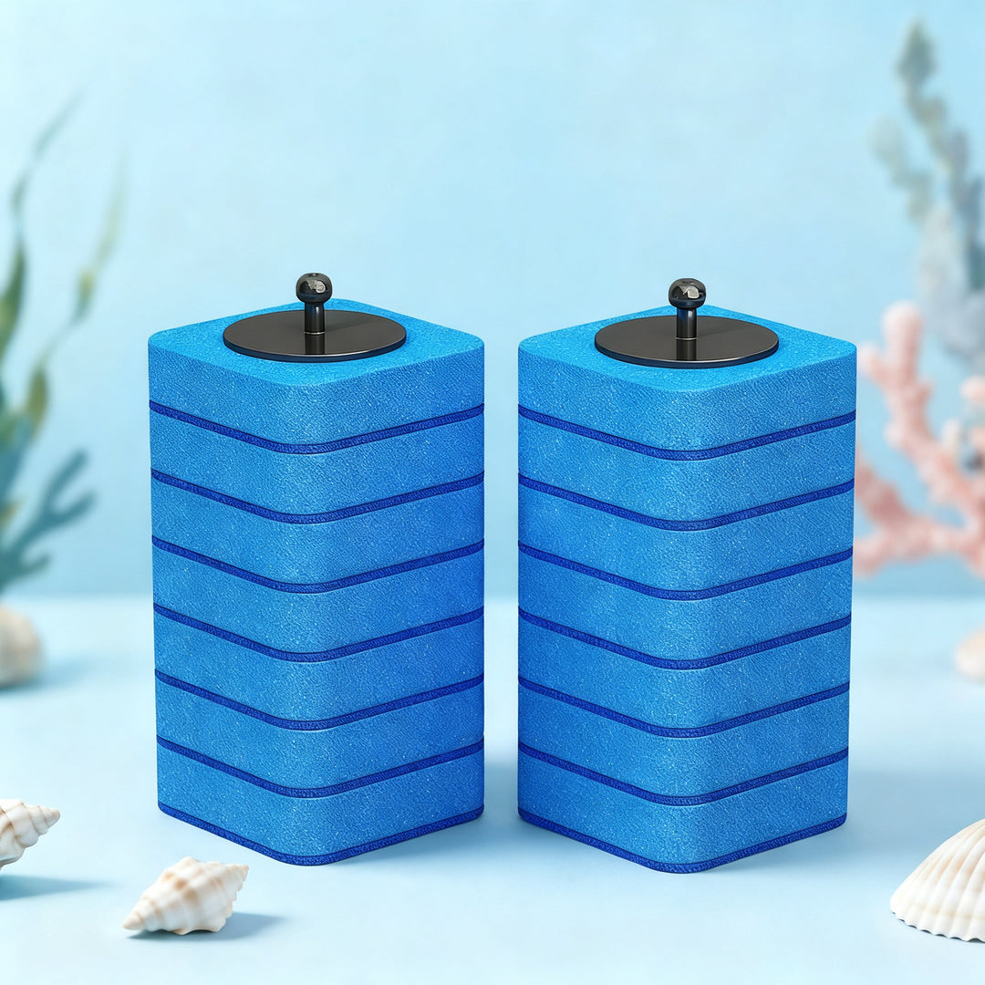 Toilet brush with interchangeable sponge heads