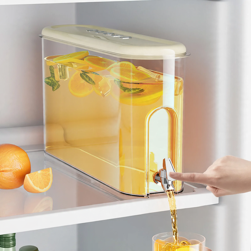 Plastic watering can with spout