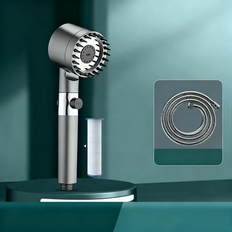 Shower head with filter and massage function