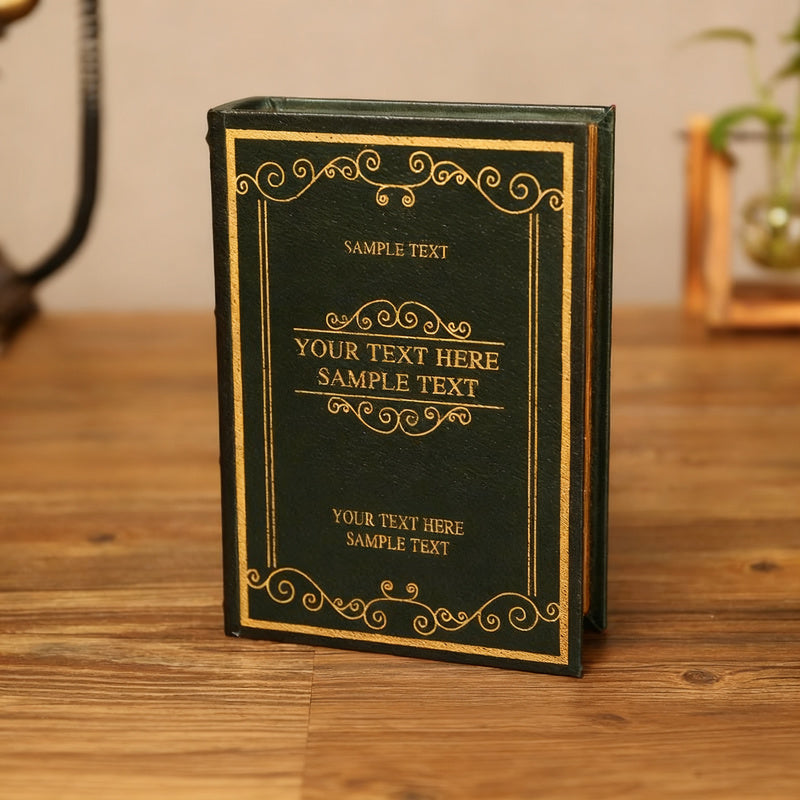 Decorative book tray made of wood, classic design
