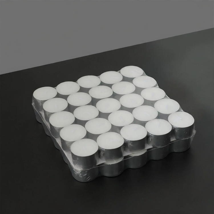 European style glass candle tray
