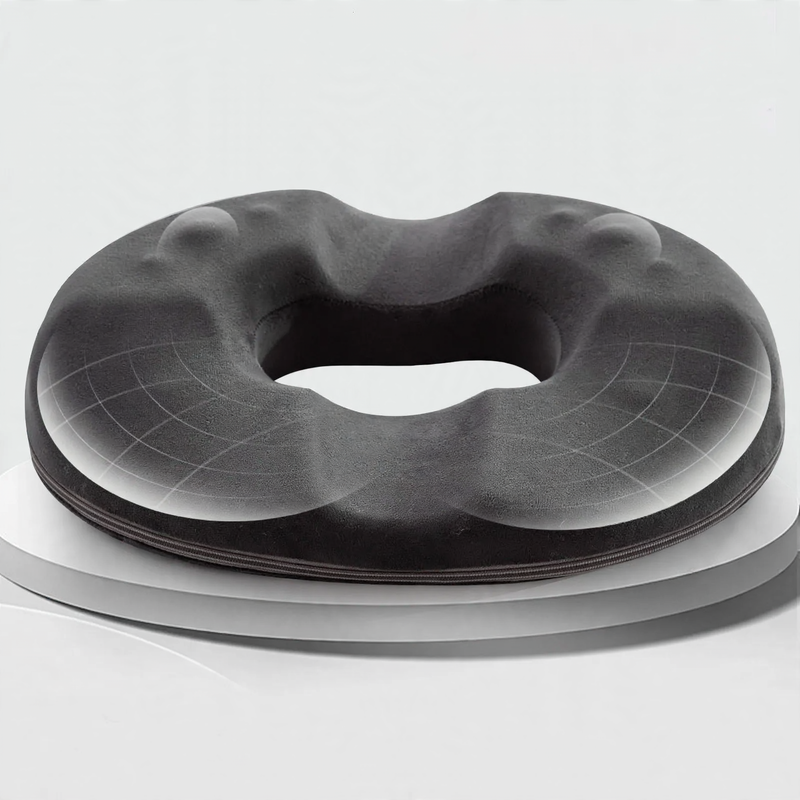 Ergonomic seat cushion with memory foam