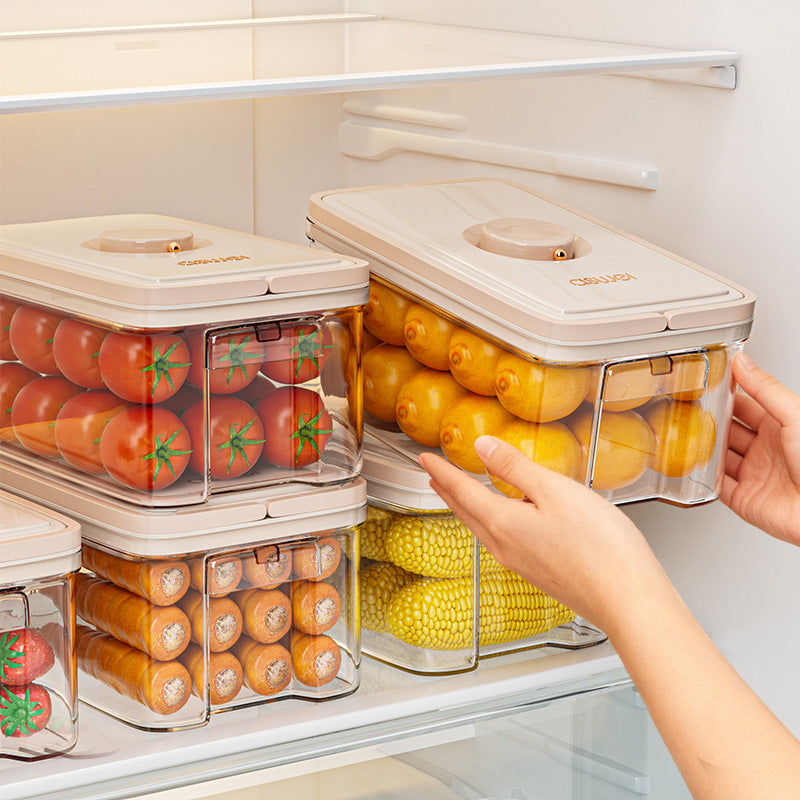 Refrigerator storage box with micro vacuum, 3.6 L