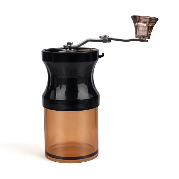 Hand crank coffee grinder made of acrylic