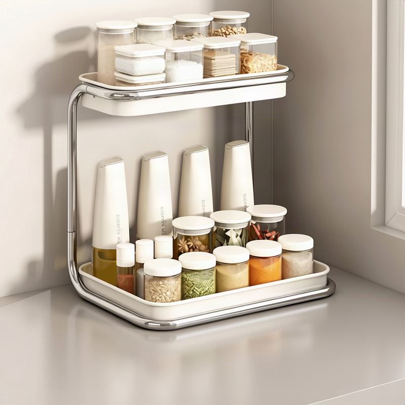 Spice rack, 2-tier, modern