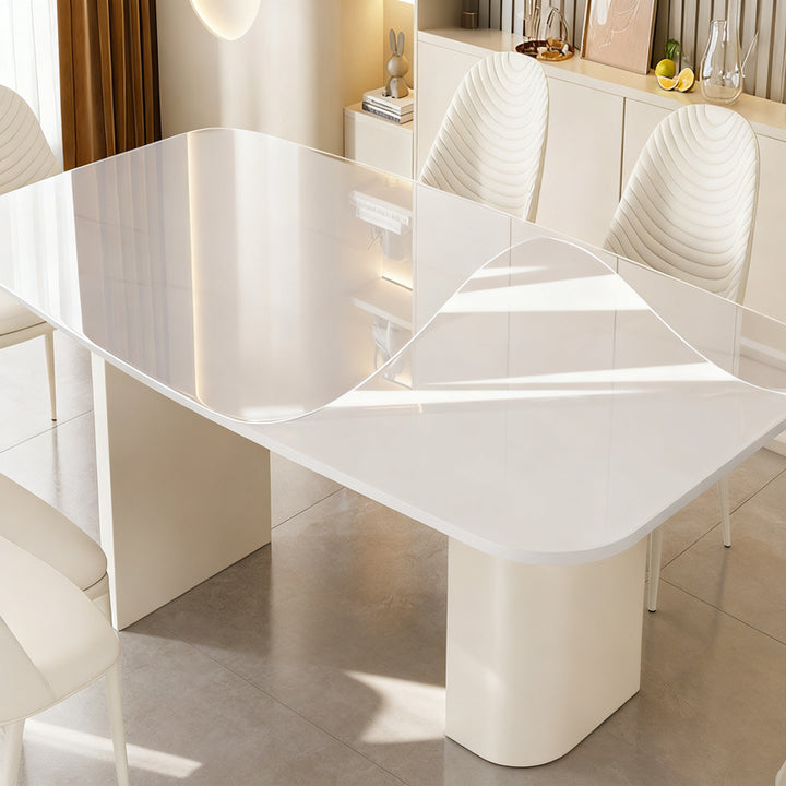 Transparent protective foil for tables and furniture