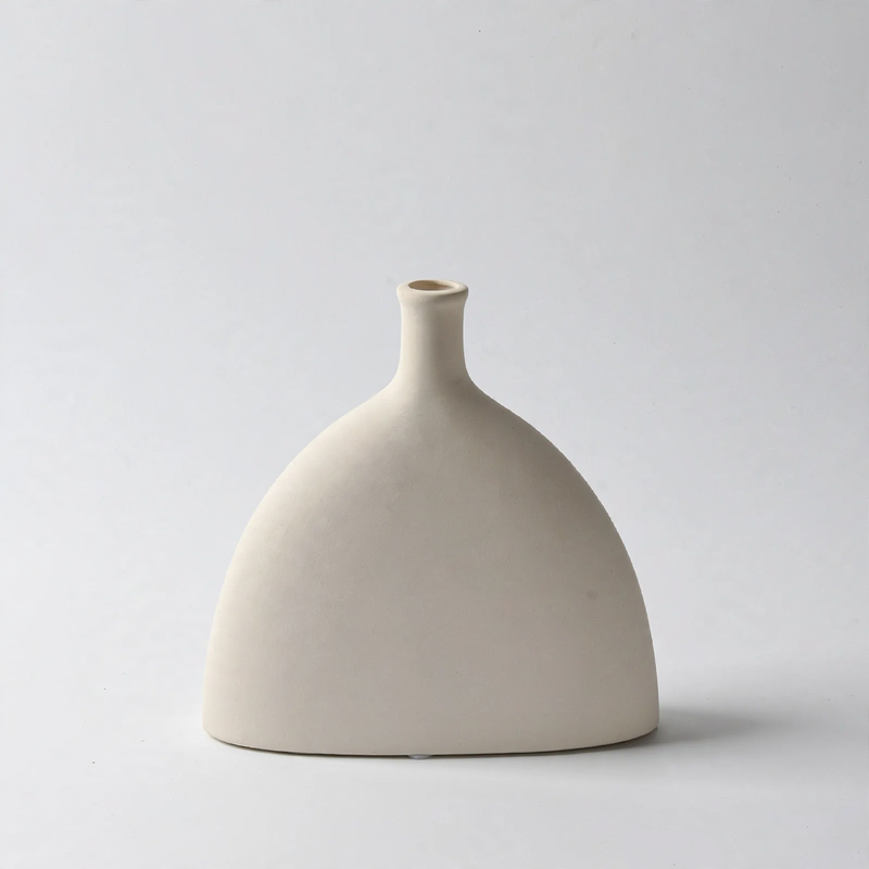 Ceramic Flower Vase, White, Nordic Style