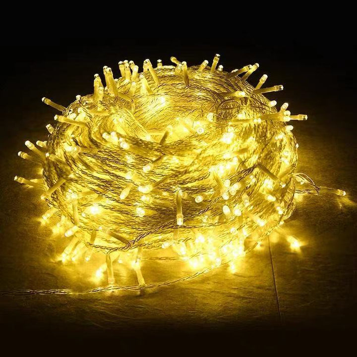 LED string lights with eight flashing effects, 10–50 m
