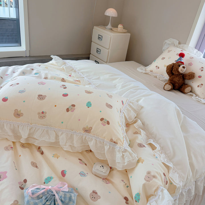 Cotton bedding, 4-piece, Korean style