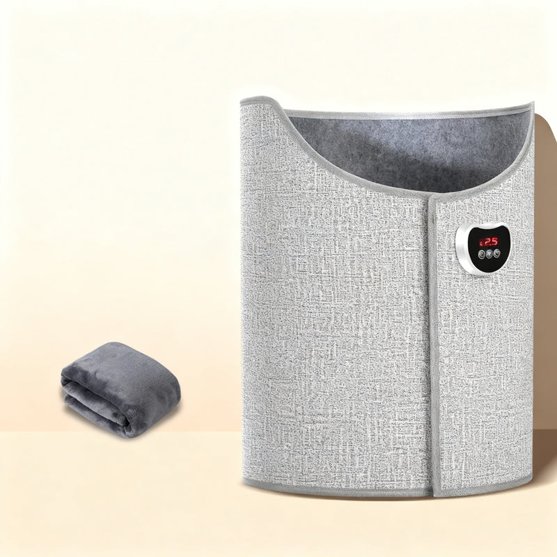Electric foot warmer with button control