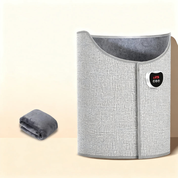 Electric foot warmer with button control