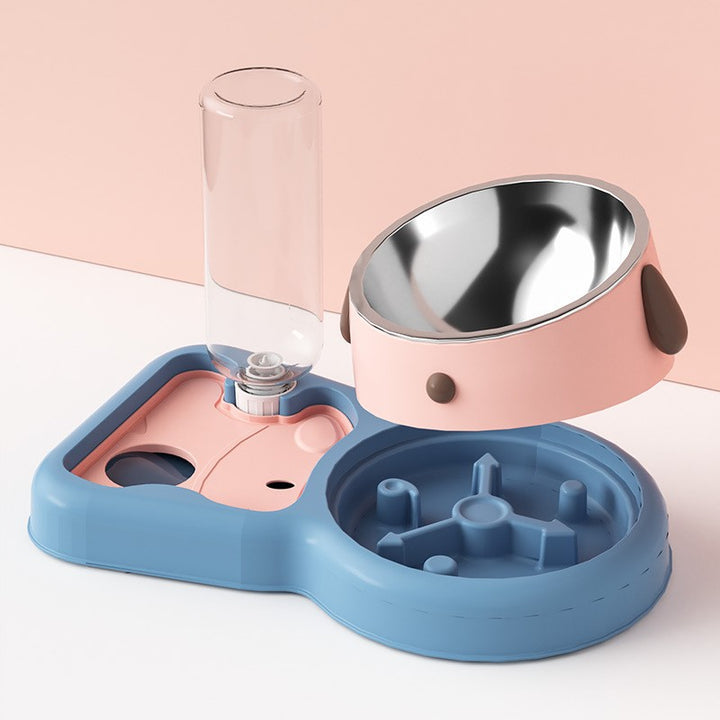 Double bowl for dogs and cats, 330–500 ml
