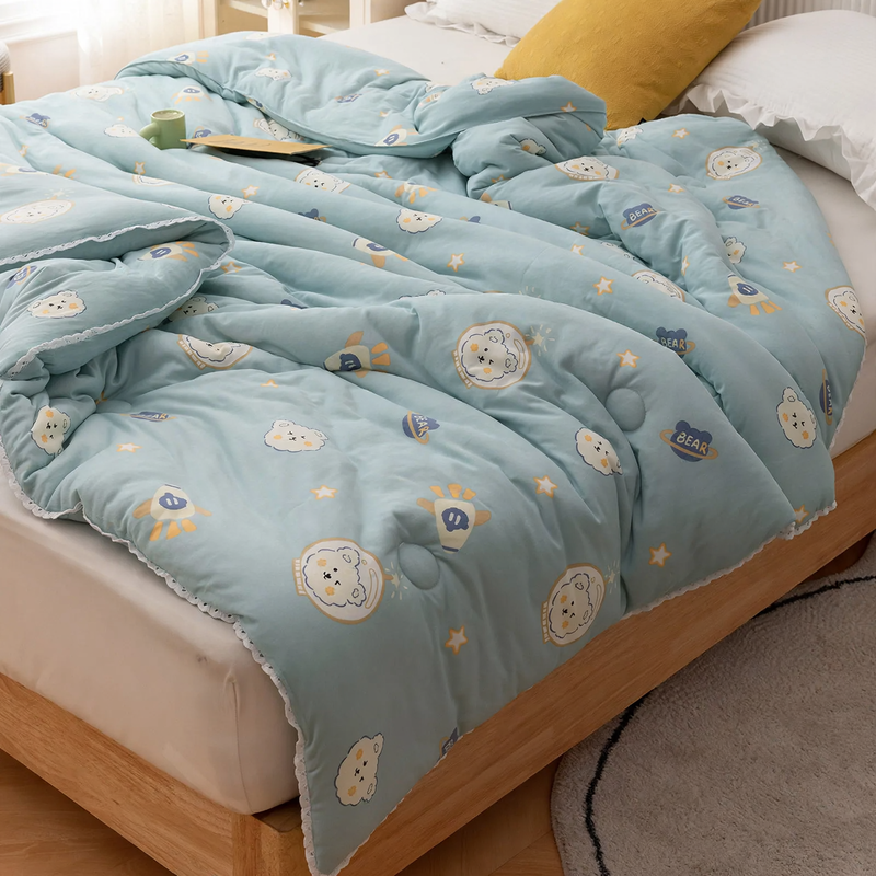 Quilted blanket made of cotton knit, children, four seasons