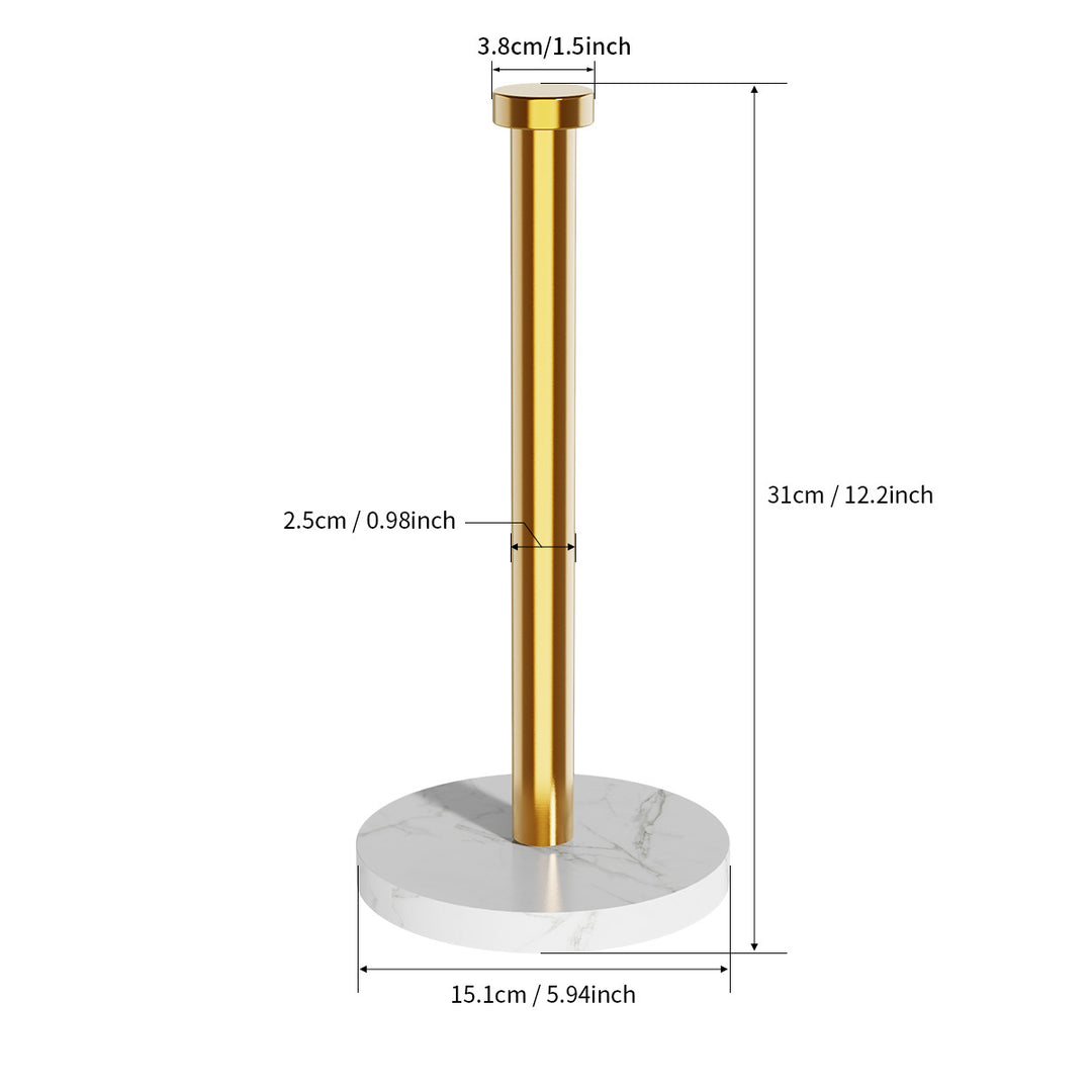 Stainless steel kitchen roll holder