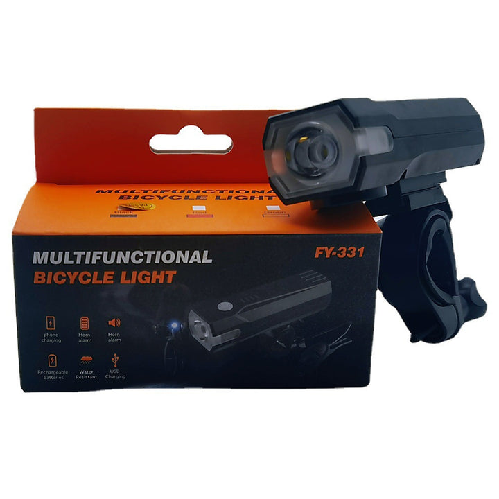 Bicycle light front, USB charging, strong brightness