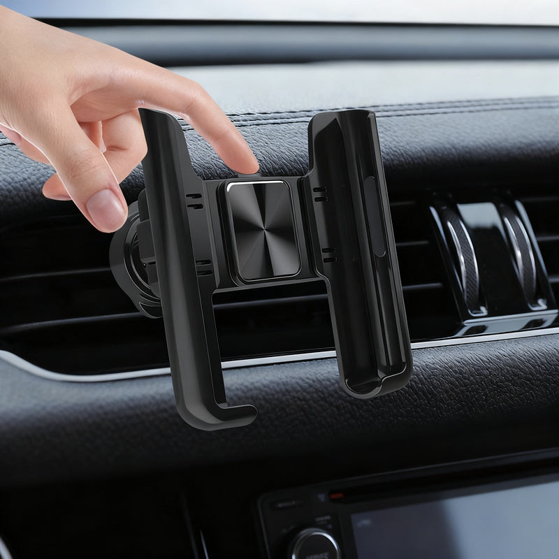 Car phone holder for the ventilation