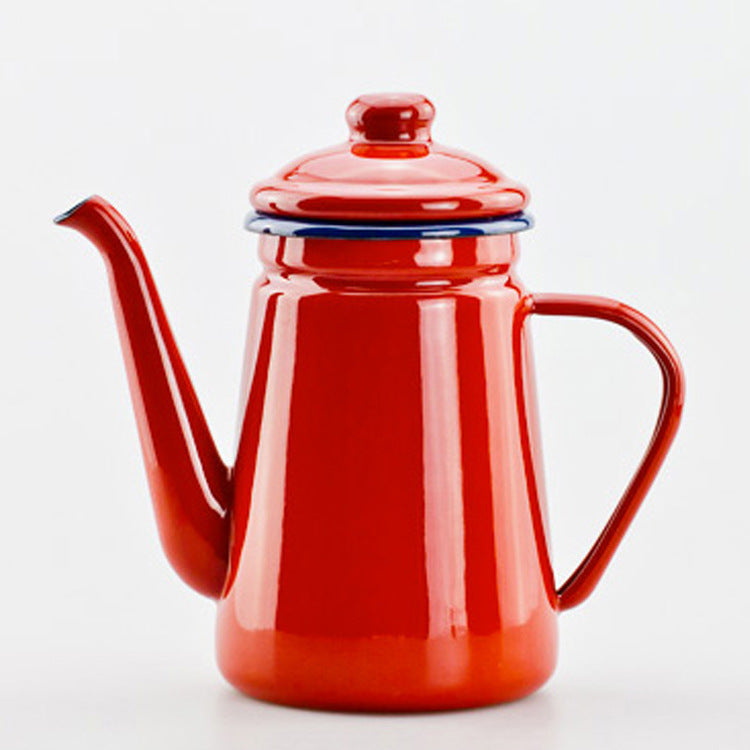 Enamel kettle, 1.1 L, for all stove types