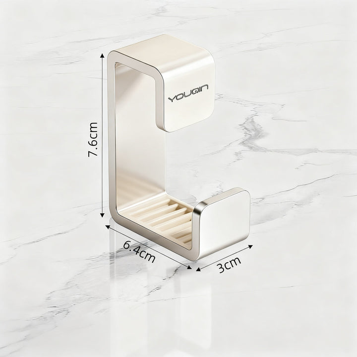 Stainless steel sink holder, wall-mounted, hole-free