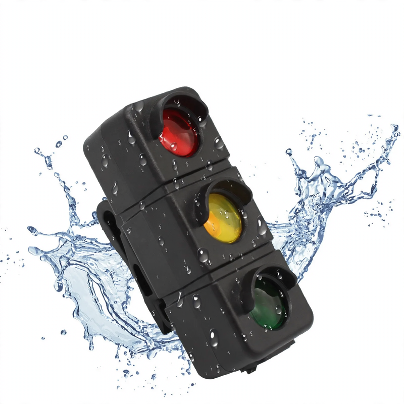 Bicycle rear light with USB charging, three colors