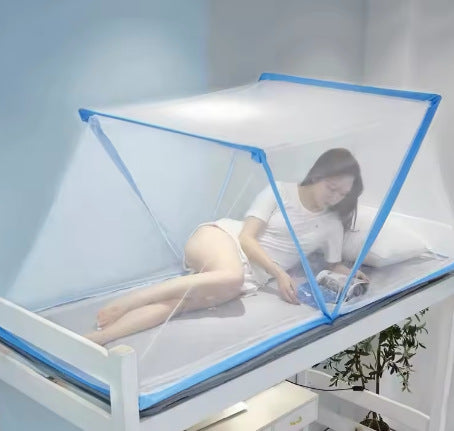 Portable mosquito net, collapsible
