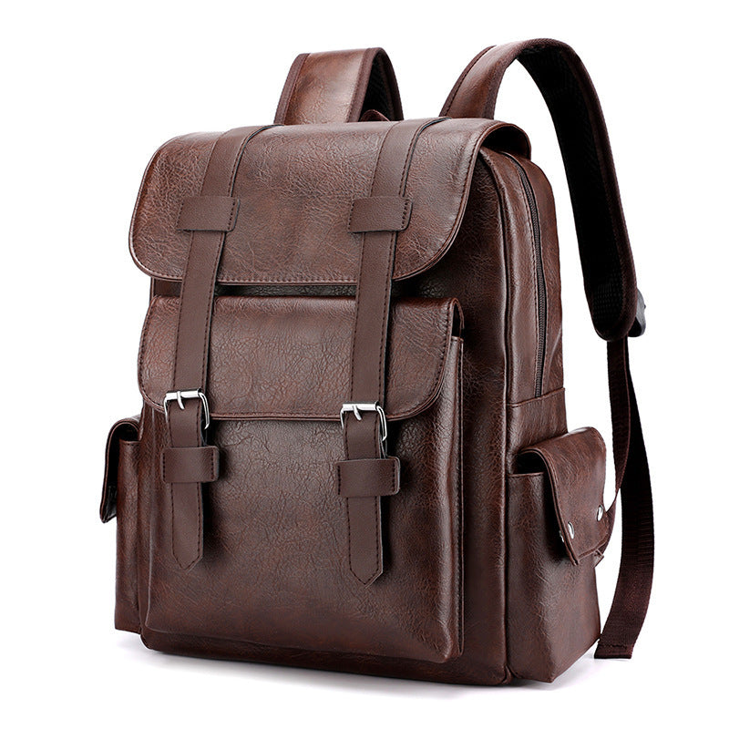 Backpack made of PU leather, 20–35 L, model 975
