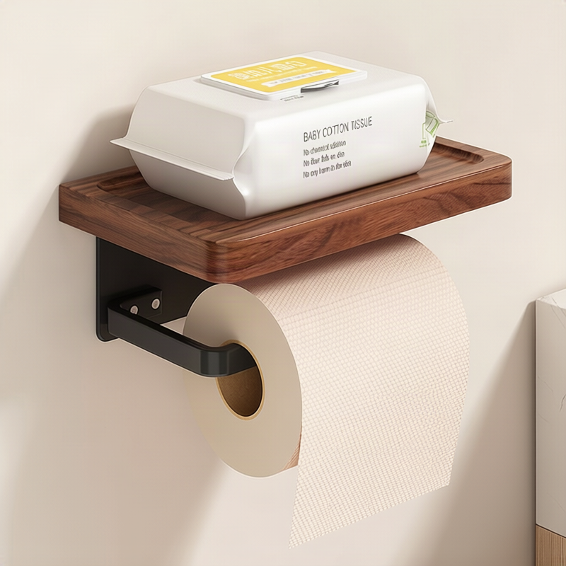 Paper towel holder, space aluminum, wall-mounted
