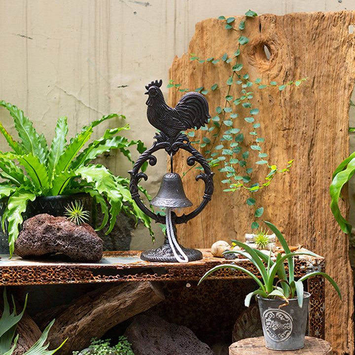 Cast Iron Table Bell, Rooster Design
