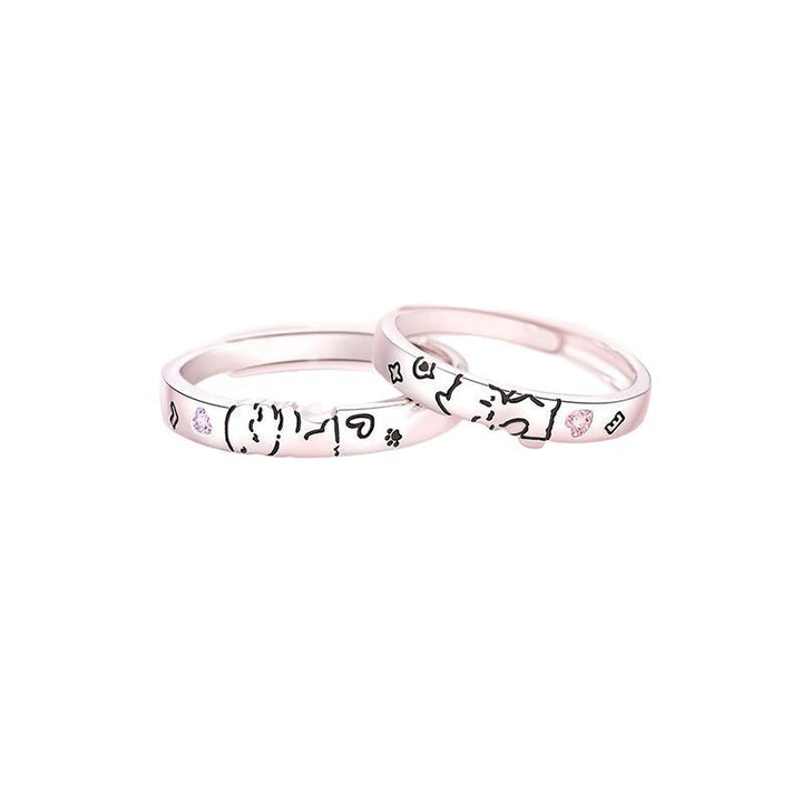 Pairing with cat and dog motif, adjustable