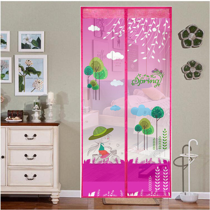 Curtain with mosquito protection, cartoon design
