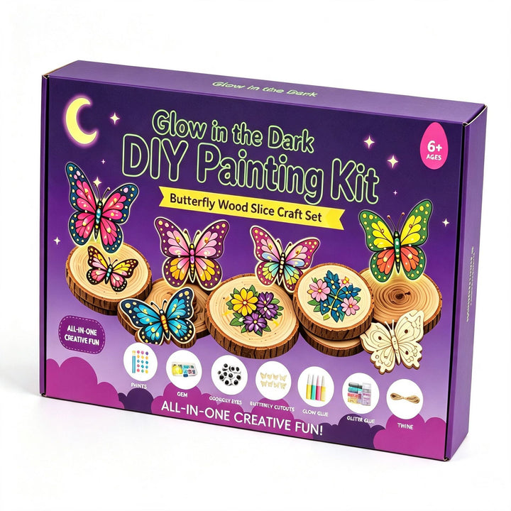 Wood painting set for painting and decorating